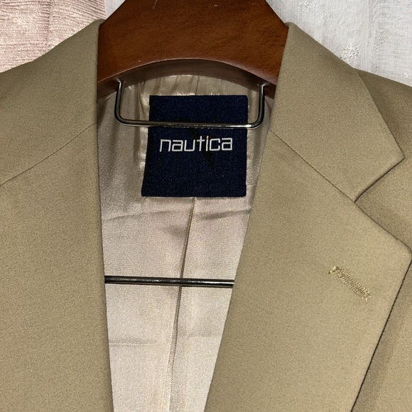 Nautica Size 40L Tan Blazer - Picture 6 of 12